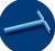 Summit Medical - Ear Ventilation Tube T-Tube Supersoft 1.14 mm Inner Diameter / 5.6 mm Inner Flange Diameter / 8 mm Inner Flange Distance Silicone Elastomer Blue Sterile - VT-0410-01
