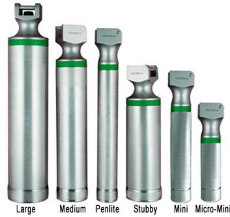 Sun Med Handle Medium, Chrome Plated Brass, Requires 2 C Batteries - 5-0236-09