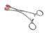 Sun Med - Tongue Seizing Forceps Stainless Steel / Rubber Finger Ring Handle Straight Serrated - 9-3021-50