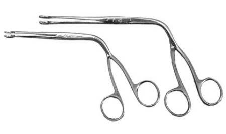 Sun Med Forceps Magill Adult Stainless Steel Finger Ring Handle Straight Open Tip - 9-3016-03