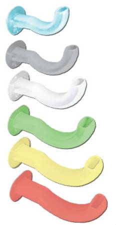 Sun Med Oropharyngeal Airway Set Traditional Guedel 50 - 100 mm Length - 1-1501-00