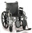 Sunrise Medical Wheelchair Breezy EC 2000 Dual Axle Desk Length Arm Swing-Away Footrest Black Upholstery 18 Inch Seat Width Adult 250 lbs. Weight Capacity - 218RADPE