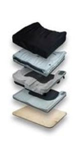 JAY J2 Deep Contour - Seat Cushion 22 W X 18 D X 4-1/2 H Inch Foam / Fluid - 2428