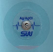 S&W Series - ECG Snap Electrode Monitoring Non-Radiolucent Tape Backing 25 per Pack - SERIES525