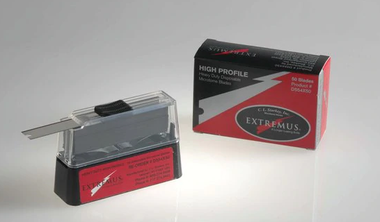 Fisher Scientific C.L. Sturkey Extremus Microtome Blade High Profile, Heavy Duty, PTFE Coated Stainless Steel, Disposable - 22210045