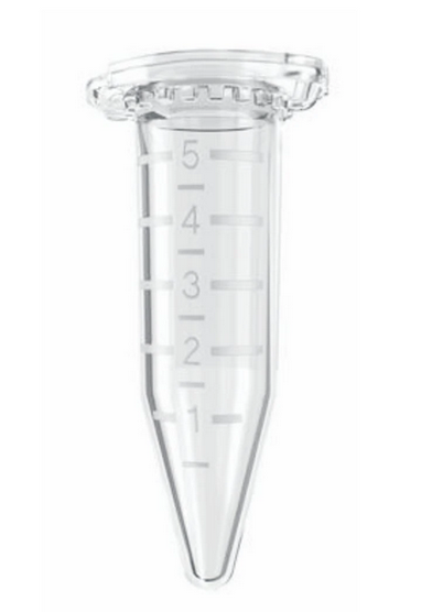 Fisher Scientific Eppendorf Centrifuge Tube Conical Bottom Plain 5 mL Without Color Coding Snap Cap Polypropylene Tube - 14282300