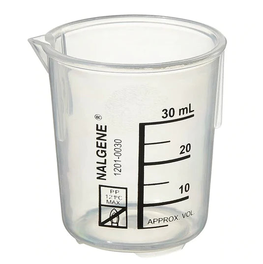 Nalgene - Laboratory Beaker Griffin Low-Form Polypropylene 30 mL (1 oz.) - 0259110AA