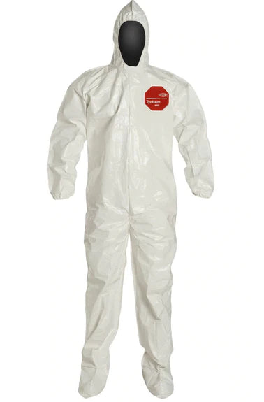 DuPont Tychem SL - Coverall with Hood and Boot Covers 2X-Large White Disposable NonSterile - 189992216