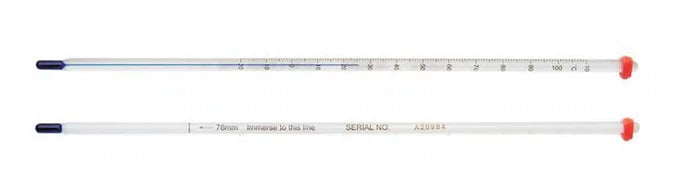 Fisherbrand - Liquid-in-Glass Thermometer Celsius -10° to +260°C Partial Immersion Does Not Require Power - 13201555