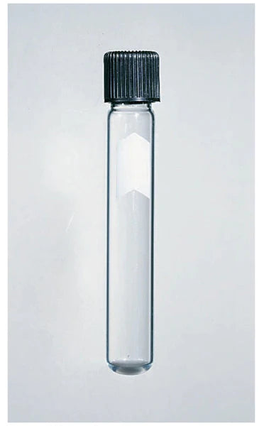 Fisherbrand - Test Tube Round Bottom Plain 13 X 100 mm 8 mL Black Screw Cap Glass Tube - 1495925A