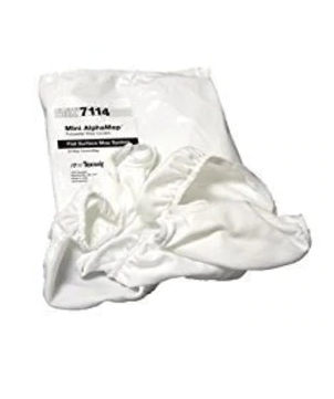 Texwipe Mini AlphaMop - Cleanroom Mop Head Cover / Pad Kit White Microdenier Disposable - 19139875