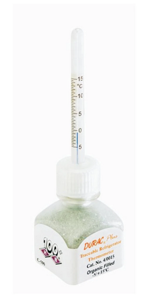 Fisher Scientific Durac Plus Precision Verification Incubator Thermometer Celsius 25° to 45°C Bottle Probe Free-standing Does Not Require Power - 13201586