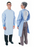 Fisher Scientific APRON, FLUID-RESIST LONG SLEEVE OPEN-BACK CEIL BLU UNSX 41" - 22412094