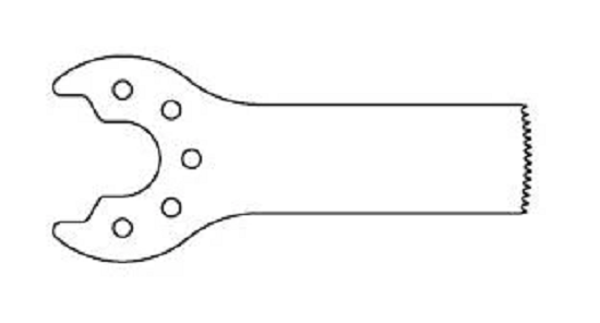 Conmed/Linvatec General Purpose Blade Sagittal Saw Blade 5.5 X 25.5 mm Stainless Steel Sterile - 502313200