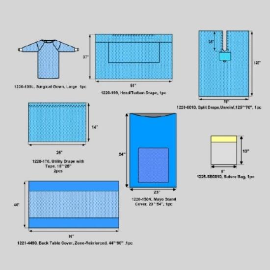 Welmed EENT Drape Pack - 1250-6050