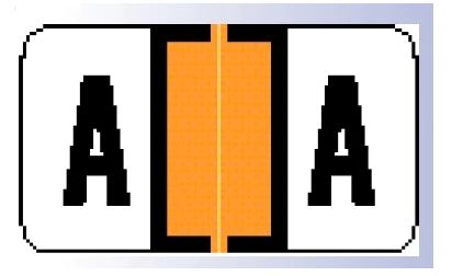 Wilmer Traco Pre-Printed Label Chart Tab 2014 Gray 3/4 X 1-1/2 Inch - W-40014
