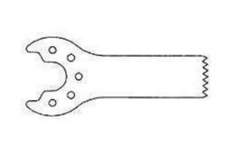 MicroAire Surgical Instruments Saw Blade Sagittal Saw Blade 0.3 Material Thickness X 0.5 Cut Thickness X 6.9 Width X 28.7 mm Usable Length - 1200-019