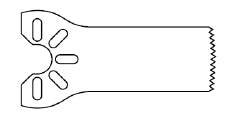 MicroAire Surgical Instruments Saw Blade 9 X 25 mm, 0.51 mm Cut Thickness, 0.51 mm Material Thickness, 22 TPI, Disposable, For Small-Bone Power Systems - SP-521A