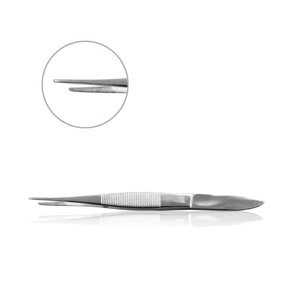 Mopec Forceps, Iris Tissue, Straight, Serrated – AB035