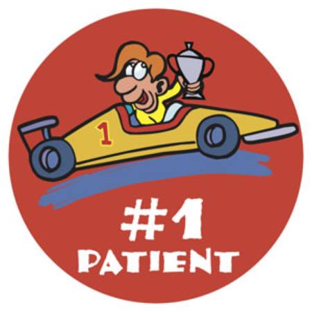 Tabbies  100 Per Unit Pediatric Award # 1 Patient Car Sticker - 20007