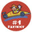 Tabbies  100 Per Unit Pediatric Award # 1 Patient Car Sticker - 20007