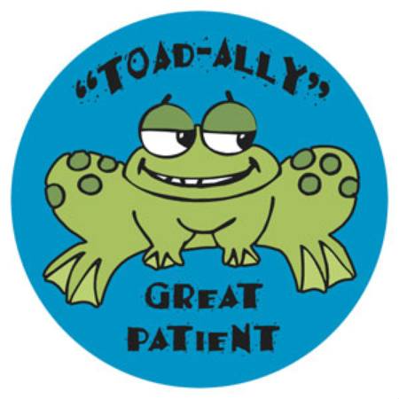 Tabbies  100 Per Unit Toad-Ally Great Sticker - 20008