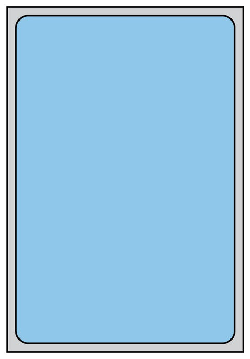 Medical Labels - Thermal Transfer Labels, Blue Brite, 4.0" x 6.0"