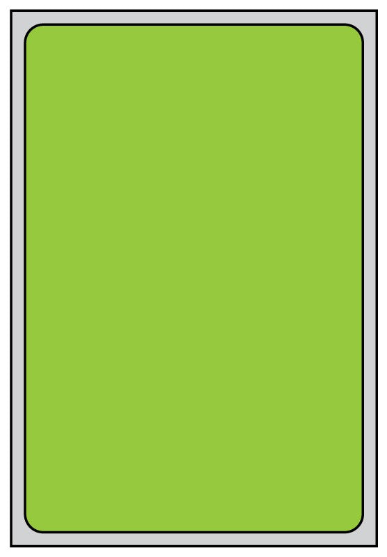 Medical Labels - Thermal Transfer Labels, Green Brite, 4.0" x 6.0"