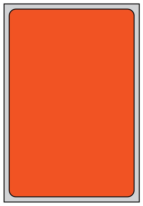 Medical Labels - Thermal Transfer Labels, Orange Brite, 4.0" x 6.0"