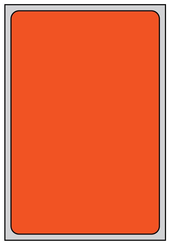 Medical Labels - Thermal Transfer Labels, Orange Brite, 4.0" x 6.0"