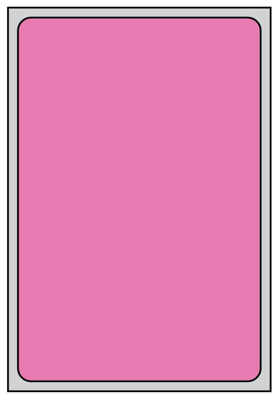 Medical Labels - Thermal Transfer Labels, Pink Brite, 4" x 6"