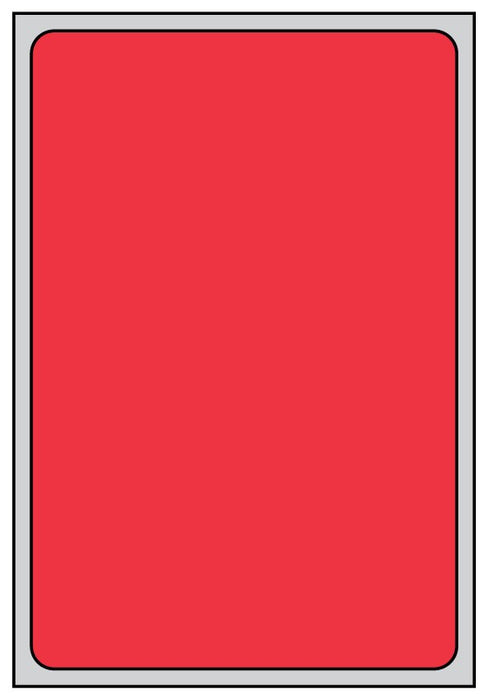 Medical Labels - Thermal Transfer Labels, Red Brite, 4.0" x 6.0"