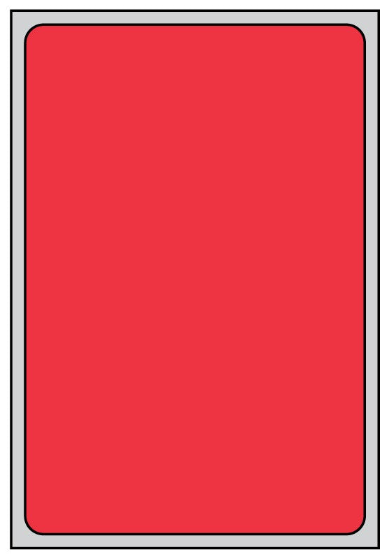 Medical Labels - Thermal Transfer Labels, Red Brite, 4.0" x 6.0"