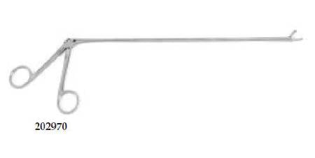 Sklar - Grasping Forceps Baron 11-3/4 Inch Length Surgical Grade Stainless Steel NonSterile Ratchet Lock Finger Ring Handle Straight 5X6 Teeth, Alligator - 202970