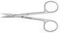 Teleflex Medical Pilling Iris Scissors 4-1/2 Inch Length Stainless Steel Finger Ring Handle Curved Sharp/Sharp - 144310