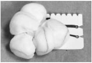 Teleflex Medical - Surgical Tonsil Sponge X-Ray Detectable Cotton / Gauze 5 Count Pack Sterile - 200335