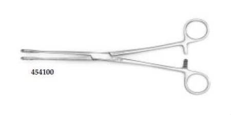 Teleflex Medical - Sponge Forceps Foerster 9-1/2 Inch Length OR Grade Finger Ring Handle Straight Cross Serrated Jaws - 454100