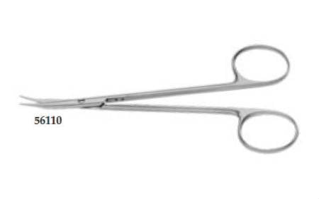 Teleflex Medical Weck Tenotomy Scissors Stevens 5-1/4 Inch Length Stainless Steel Finger Ring Handle Curved - 56110