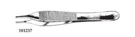 Teleflex Medical Tissue Dressing Forceps Adson-Ewald 5 Inch Straight Serrated - 181237