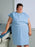 Tidi Products Ultimate Patient Exam Gown X-Large Adult Light Blue - 980838
