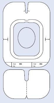 Sorbaview Ultimate - Window Dressing Fabric / Film 3-3/4 X 5-1/8 Inch Sterile - Medline - SV41AFXT
