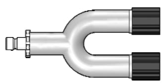 Welch Allyn Dyna-Kufff Adapter Female Connection, 2 Tube, Threaded HP Monitor - 9230