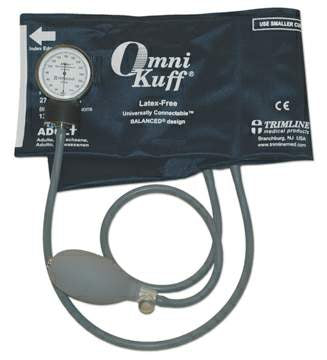 Welch Allyn Omni-Kuff Blood Pressure Cuff, 2 Tube Bladder Adult X-Long X-Long Nylon - 1602XL