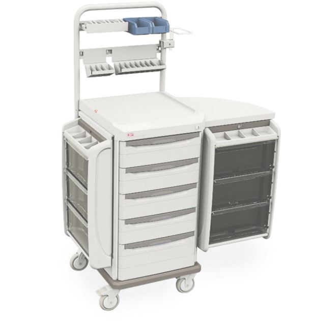 Anesthesia Cart with Key Lock