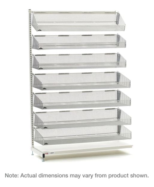 Single-Sided 7-Basket Shelving