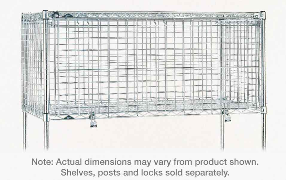 Metro Crash SECM2430NS Super Erecta Security Module, Stainless Steel, 24" x 30" x 20"
