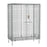 Metro Crash qwikSLOT Stationary Security Shelving Unit, Chrome