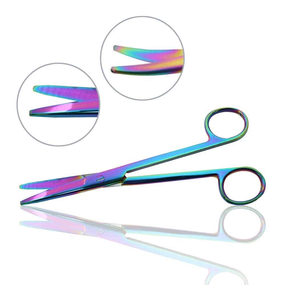 Mopec Scissors, Titanium, Mayo