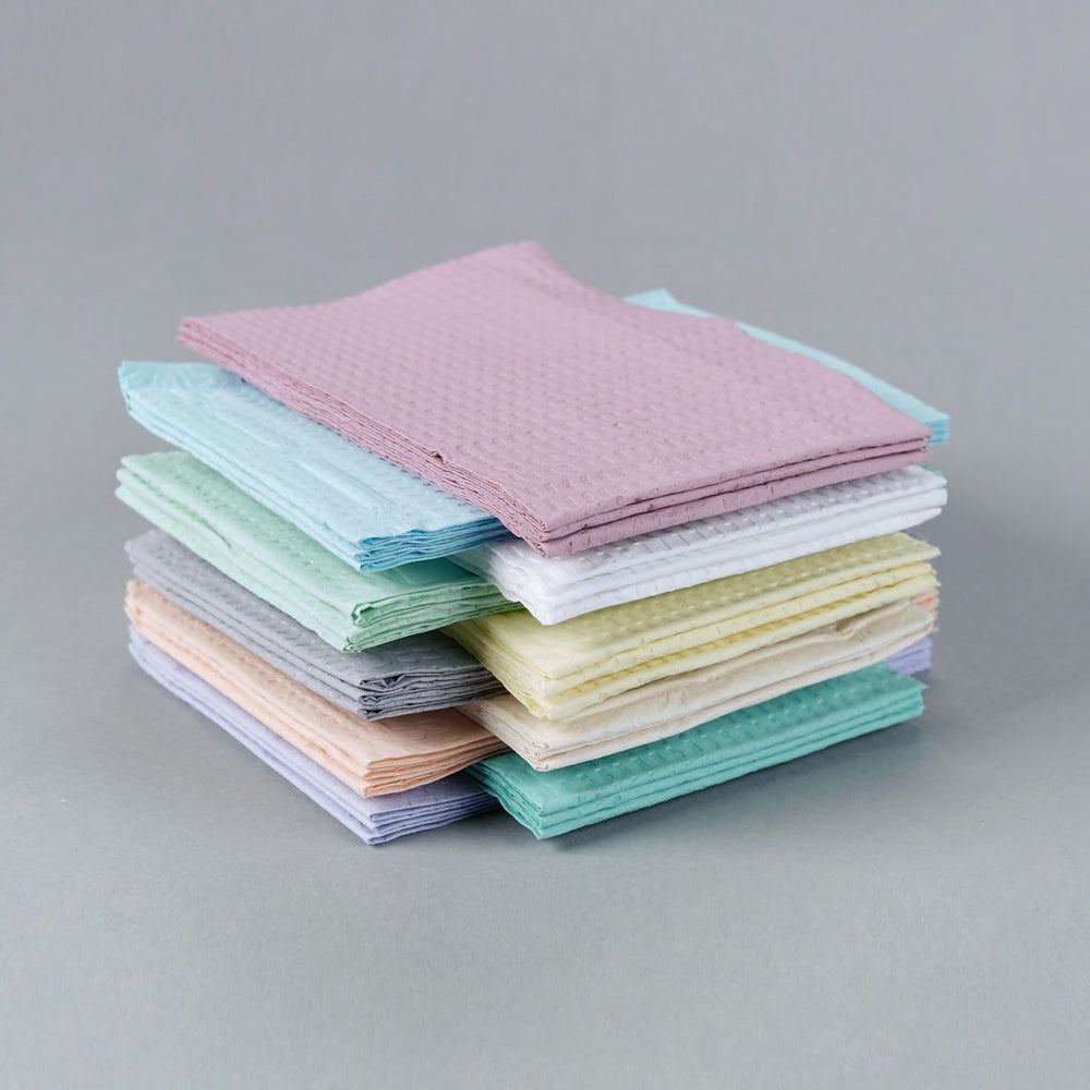 Tidi Products TOWEL, 3PLY POLY-BCK 13X18 BLU(500/CS) - 919403