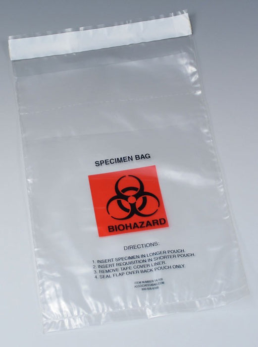Medical Labels - Biohazard Bag, 6" x 9"